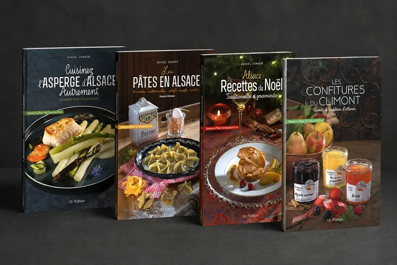 Collection culinaire alsacienne — réalisation O’com, agence de communication à Strasbourg